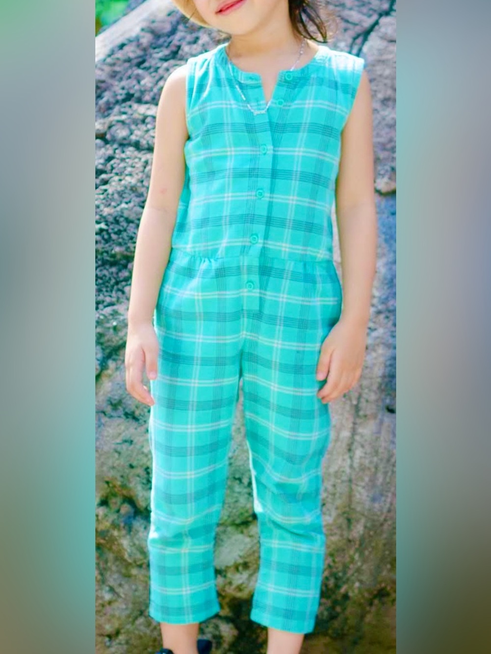 GAP 2010’s Plaid Sleeveless girl Jumpsuit 3T